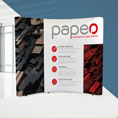 stands et comptoirs pour salon personnalisés