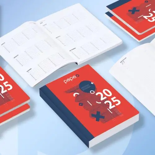 agenda avec reliure cousue personnalise en couleur