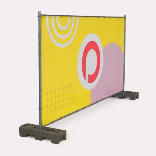 Bache pour Barrière de chantier personnalisée