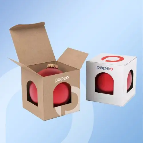 Impression boite pour boule de noel personnalisable