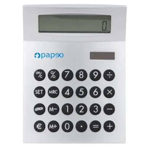 Impression de calculatrice de bureau