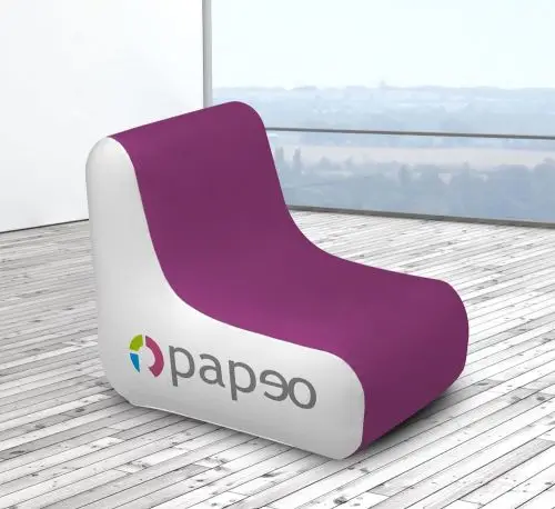 Fauteuil gonflable personnalisé