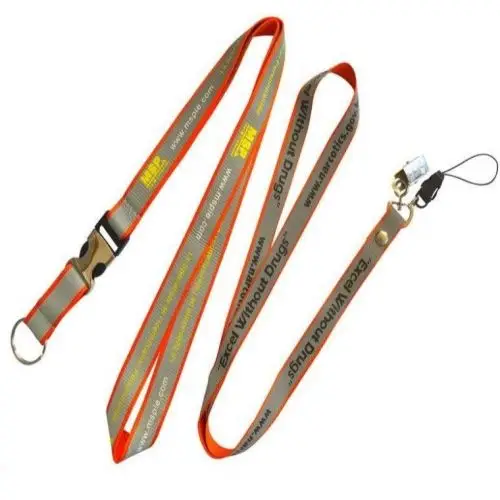 Lanyard avec bande réfléchissante
