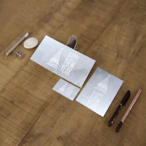 Cartes de visite metallisé