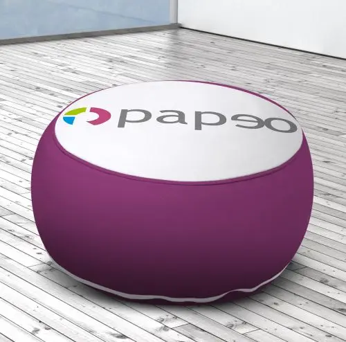 Pouf mobilier gonflable personnalisé