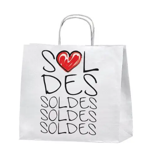 imprimerie de sacs avec poignées torsadées