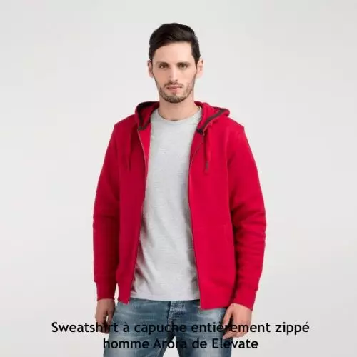 Sweatshirt à capuche zippé et personnalisé