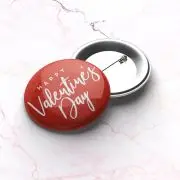 Badge bouton pour la Saint-Valentin
