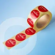Etiquette adhésive en rouleaux