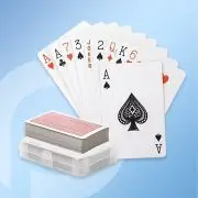 Jeu de cartes avec boîte plastique