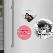 Magnet rond, ovale, cœur...pour mariage