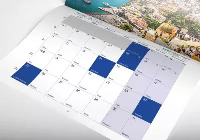 calendrier sous main, calendrier 2020, calendrier papeo, imprimer calendrier