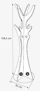 impression porte manteau carton mobilier